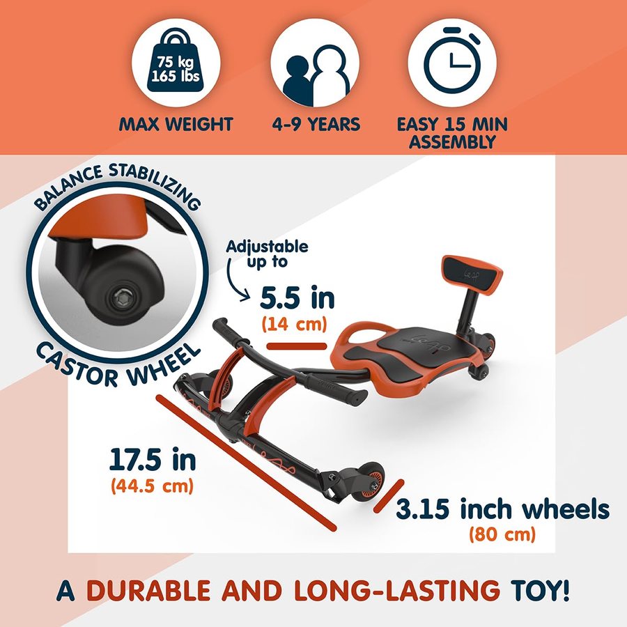 Leap — Orange & Black view 2