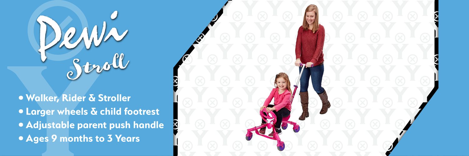 A kids balance bike indoors, outdoors, and the floor in between